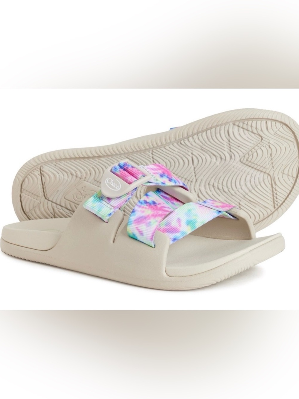 Chaco Kids' Chillos Slide in tie-dye